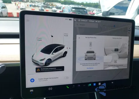 2020 Tesla Model Y Long Range Dual Motor All-Wheel Drive from USA, damaged, VIN 5YJYGDEE8LF036888